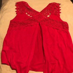 Super Cute Open back Red top